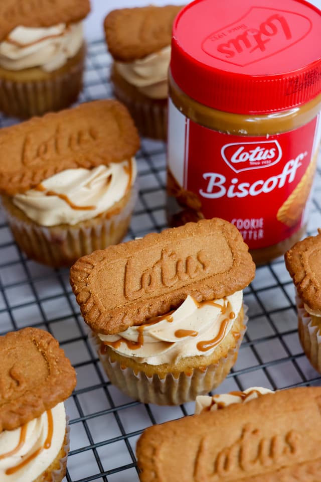 Cookie Butter Cupcake with Biscoff