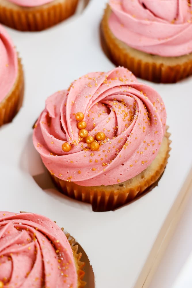 Rose Gold Cupcake