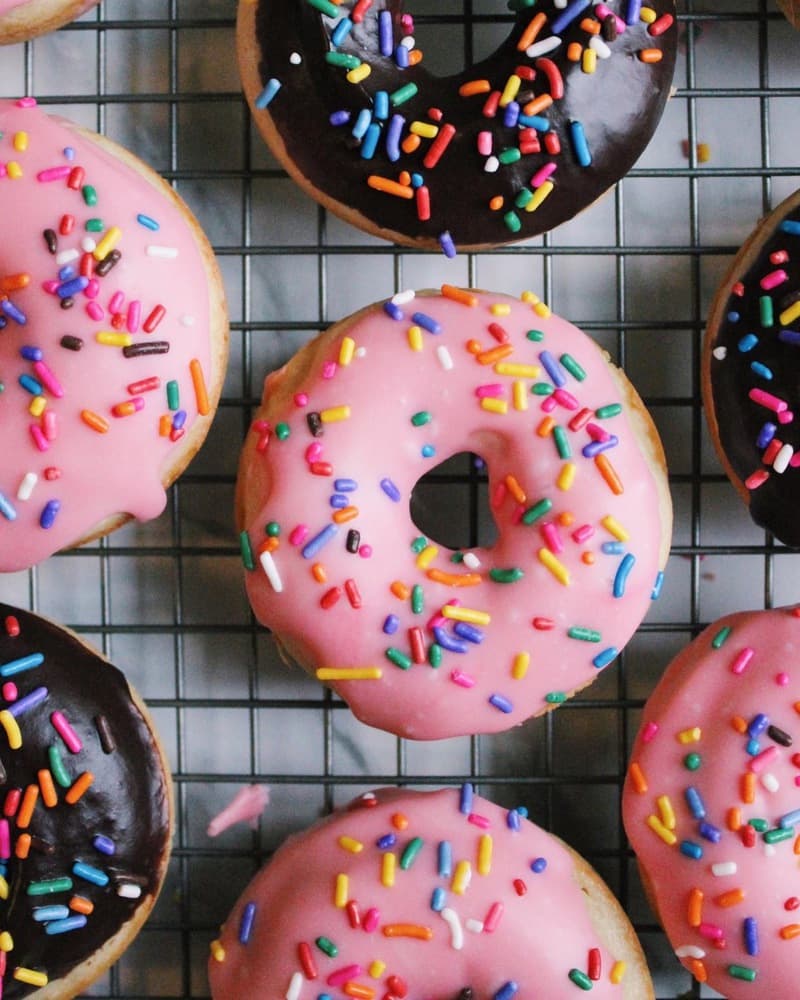 Iced Vanilla Donuts
